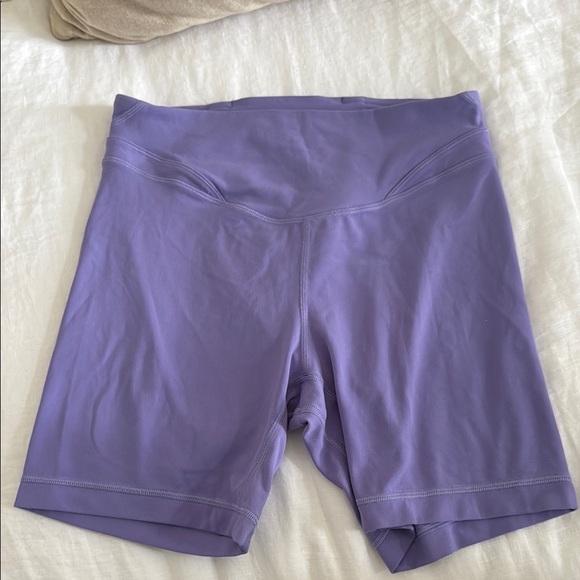 lululemon athletica Pants - Lululemon Athletica Purple Bike Shorts High Waist Performance
